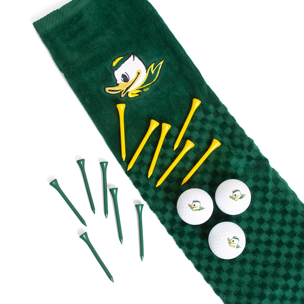 Fighting Duck, Green, Sports Equipment, Sports, Golf, Team Golf, Set, Towel, Balls, tee, 507064